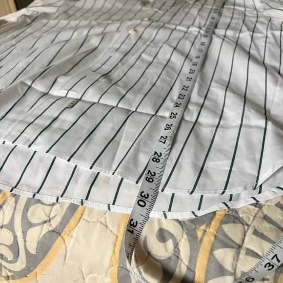 AYR Oversized White and Blue Button-Up Shirt navy pinstripe, XL - Picture 14 of 14